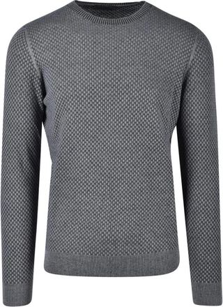Ferrante Royal Red Maglia - Heren - Ronde hals truien - Grijs - 4XL - Katoen - Truien & Vesten