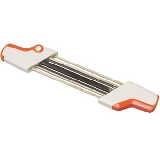 OEM Aff&ucirc;teur Cha&icirc;ne Tron&ccedil;onneuse - Lime Ronde 4,0 Mm Et Lime Plate - Compatible Cha&icirc;nes 3/8p - Poign&eacute;e Ergonomique - 1 Pi&egrave;ce
