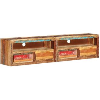vidaXL Muebles Para Tv 2 Uds Madera Maciza Reciclada 88x30x40 Cm Vidaxl