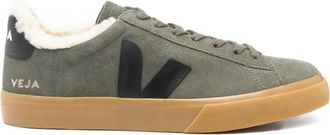 Veja Sneakers Campo Winter con inserti in pelle scamosciata - Verde