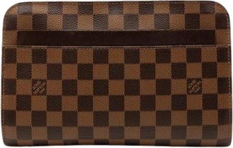 Louis Vuitton Pre-owned The Saint Louis Pochette - Dames - Vintage Clutch - Bruin - ONE Size - Vintage