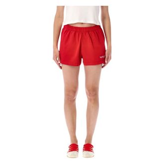 Sporty & Rich Modern Disco Short - Dames - Bermuda - Rood - L - Katoen - Korte Broeken