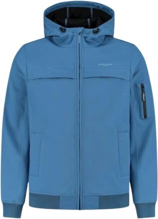 Ballin Amsterdam Heren Lichtblauwe Softshell Jas - Heren - Zomerjassen - Blauw - L - Jassen