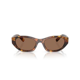 Miu Miu 0mu A03s Tortoiseshell Oval Frame Sunglasses