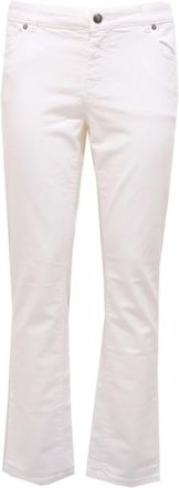 Fay Witte Denim Broek Gemaakt in Itali&euml; - Dames - Bootcut Jeans - Wit - W28 - Denim - Jeans