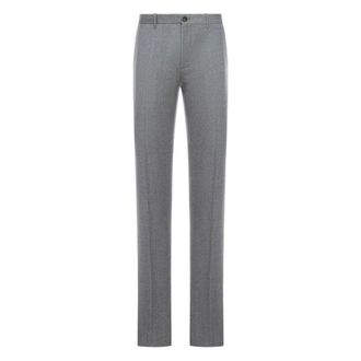 Incotex Rechte wollen pantalon - Heren - Broeken - Grijs - Maat: M Wol