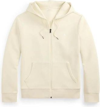 Polo Ralph Lauren Hoodies & sweatvesten, Heren, Wit, XL, Katoen, Zip-Through Double-Knit Hoodie