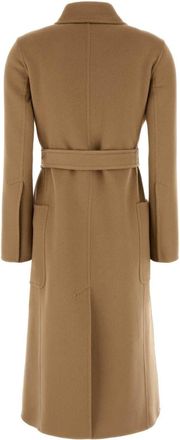 Max Mara Womens Camel Cashmere Artur Coat Cammello Exterior: Cappotti