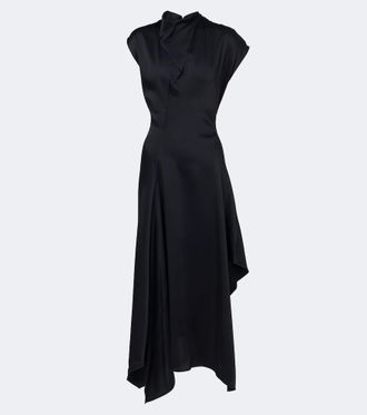 Victoria Beckham Draped satin midi dress