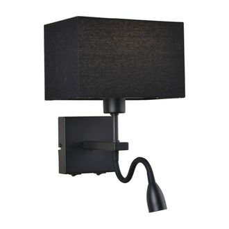 Netlighting Modern LED Bedside Lamp Black Matt Warm White 3000K 350lm