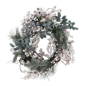house of seasons Corona decorativa hardy verde h10xb40xl40cm