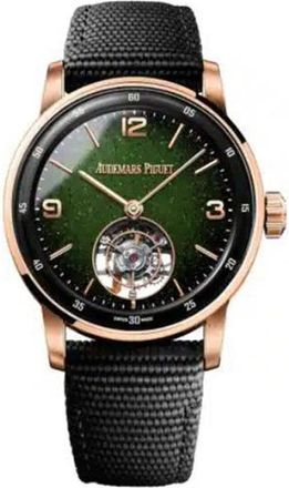 Audemars Piguet Code 11.59 Tourbillon Automatic Green Dial Mens Watch 26396NR.OO.D002KB.01