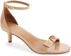 Nordstrom Rack Teagan Ankle Strap Sandal in Tan Light Patent at Nordstrom Rack, Size 9.5