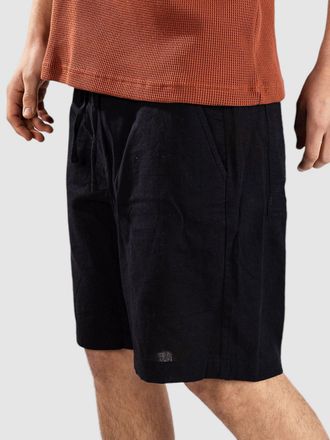 Anerkjendt Aklt James Cot/Linen Ela Shorts schwarz