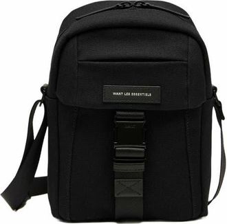 Want Les Essentiels Brantford Organic Cotton Canvas Crossbody Bag in Black at Nordstrom