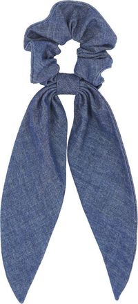Alexandre de Paris Chambray Bow Scrunchie in Blue at Nordstrom