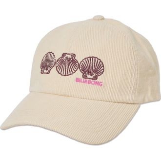 Billabong Embroidered Cotton Twill Baseball Cap in Winter White at Nordstrom