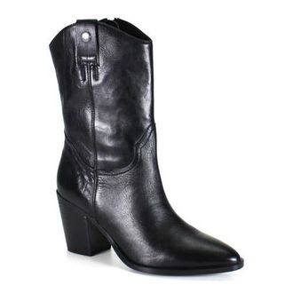 Diba GLAM GIRL Leather Western Mid-Calf Boot in Black at Nordstrom, Size 8.5