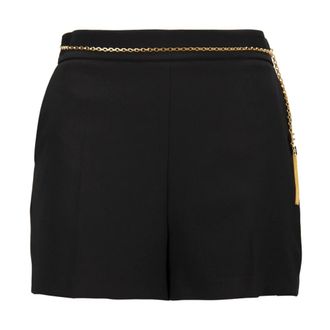 Elisabetta Franchi Short Shorts, female, Black, Size: L Short Shorts