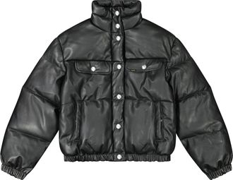Lee Kurzjacke LEE Lee Jacke Rider Puffer Jacket, Damen, Gr. M, schwarz, Obermaterial: 100% Polyurethan PU., Jacken Kurzjacke