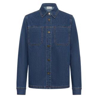 MY ESSENTIAL WARDROBE MWAnn Denim Shirt - Dames - Blouses & Shirts - Blauw - Maat: M Denim