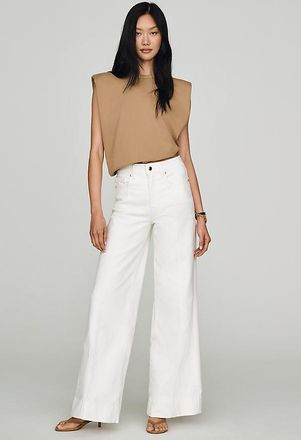 Good American Good Waist High Rise Wide Leg Palazzo Jeans