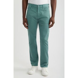 AG - Adriano Goldschmied Tellis Airluxe Commuter Performance Sateen Pants in Oceanvine at Nordstrom, Size 40 X 32