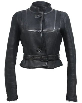 Celine Celine Belted Mandarin Collared Jacket (Authentic Pre-Loved)