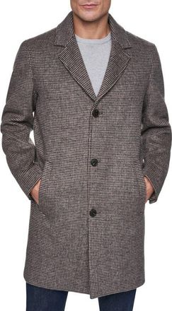 Cole Haan Check Flannel Coat in Chestnut Plaid at Nordstrom, Size Xx-Large