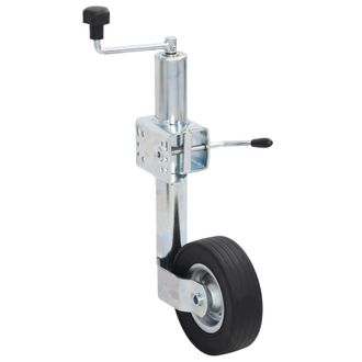 vidaXL Vidaxl - Rueda Gato Remolque Abrazadera Partida Acero Galvanizado 60 Mm N/a