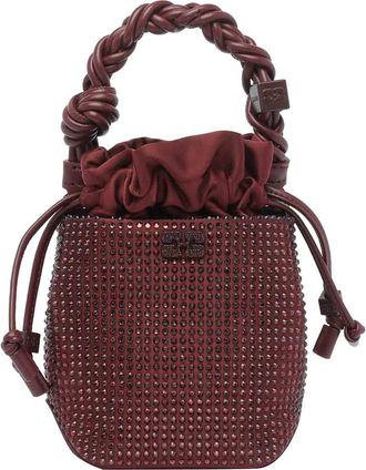 Ganni Mini Strass Bou Bucket Pouch