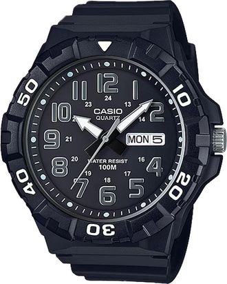 Casio Mens Oversized Sport Watch with Black Dial - MRW-210H-1AV