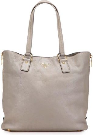Prada Pre-owned Prada Vitello Daino Side Zip Shopper Tote Ladies AJ90BM0HYO918F4E