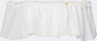 Balmain Off-shoulder crop top