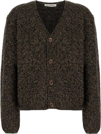 Our Legacy Academy Cardigan - Heren - Vesten - Bruin - M - Wol - Truien & Vesten