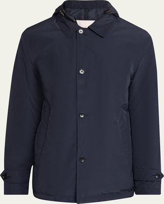 Moncler Mens Evrine Hooded Down Parka