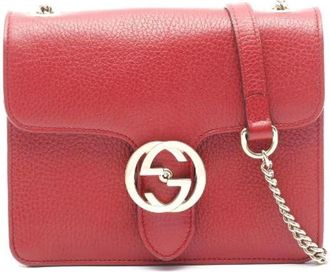 Gucci Pre-owned Cross Body Bags, female, Red, Size: ONE SIZE Pre-owned Cross Body Bag