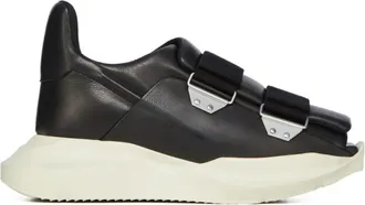 Rick Owens Black Strap Sneakers