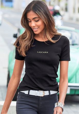 Lascana Womens 2 Pk Lascana Logo Tops