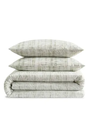 Calvin Klein Weave Texture Duvet Cover & Shams Set in Light Green at Nordstrom, Size King