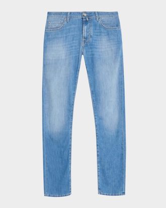 Jacob Cohen Men & apos;s Faded Slim Fit Five-Pocket Jeans
