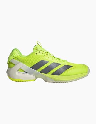 adidas Womens Adizero Ubersonic 5 Low Top Lace-Up Sneakers - Green/Yellow - Size: 4 36.7