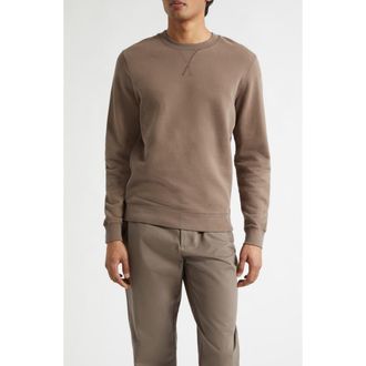 Sunspel French Terry Sweatshirt in Dark Cedar at Nordstrom, Size Xx-Large