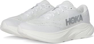 Hoka One One Rincon 4 Womens Running Shoes White/Silver : 10.5 B - Medium, Canvas
