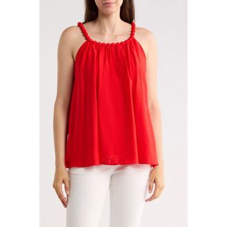 Patrizia Luca Beaded Balloon Top in Red at Nordstrom Rack, Size X-Large