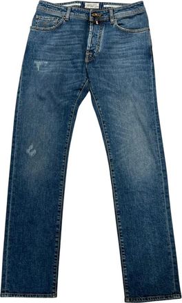 Jacob Cohen Bard Straight Jeans - Heren - Regular Fit Jeans - Blauw - W31 - Katoen - Jeans