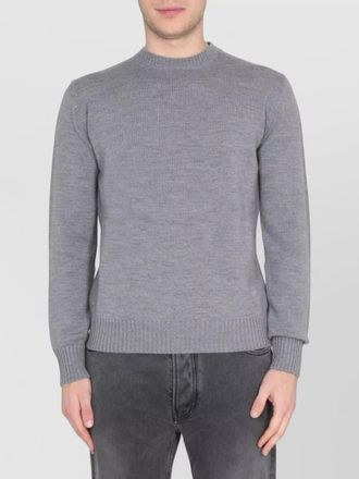 Ballantyne merino wool ribbed jumper