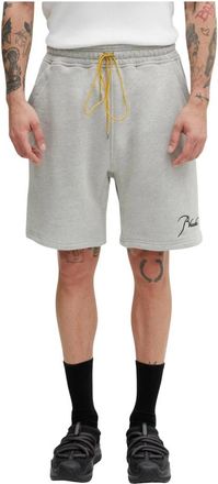 Rhude Classique Sweat Shorts - Heren - Korte Broeken - Grijs - XL - Katoen - Korte Broeken