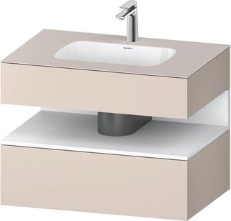 Duravit Qatego Lavabo Encastrado Con Base De Lavabo Consola, - Duravit