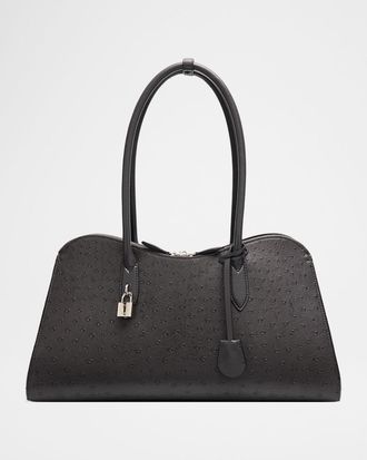 Stella McCartney Ryder Vegan Ostrich Leather Shoulder Bag